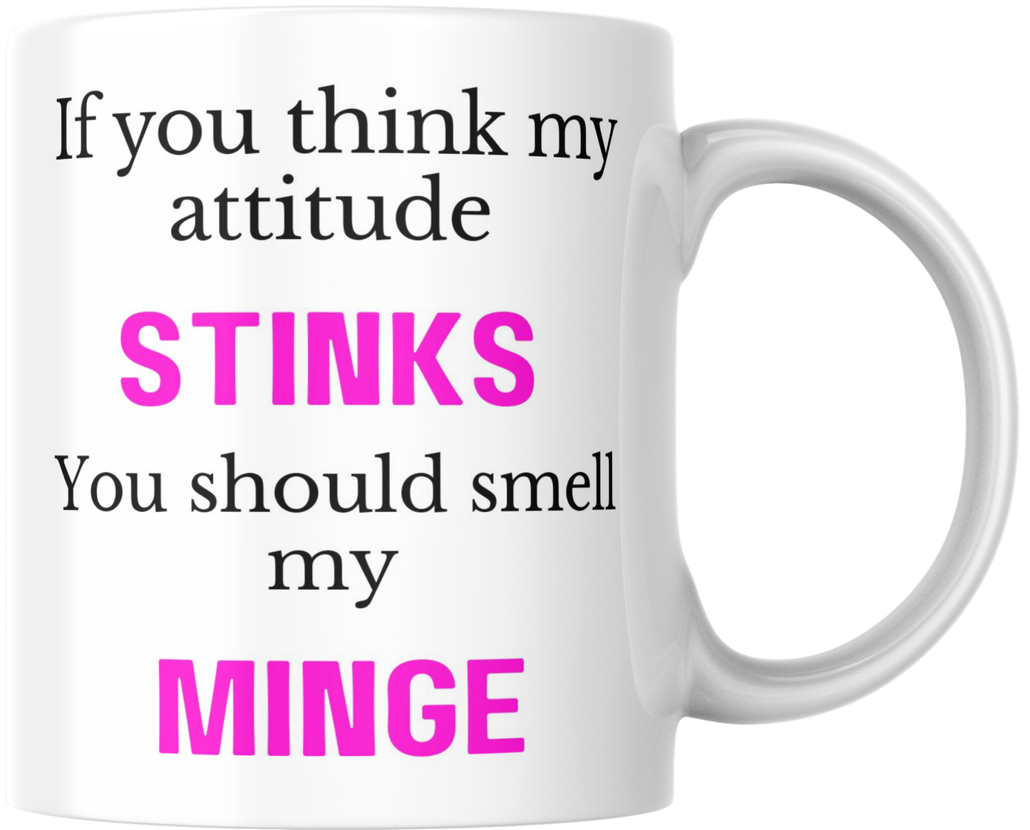 If You Think My Attitude Stinks You Should Smell My Minge Mug