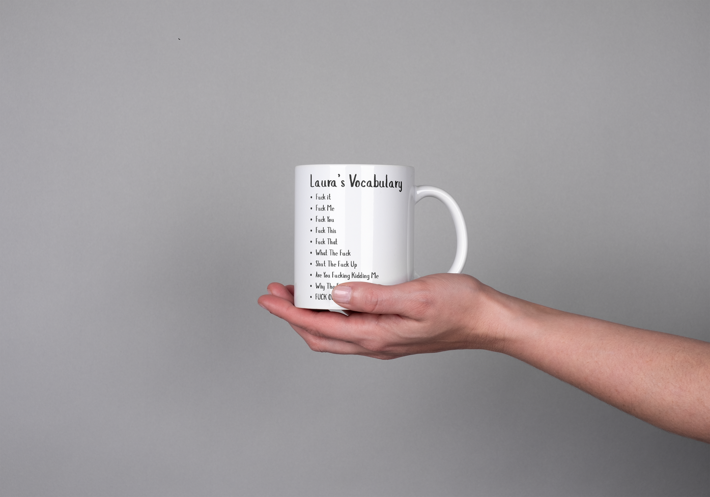 Your Vocabulary – Swear Words Mug (Personalised)