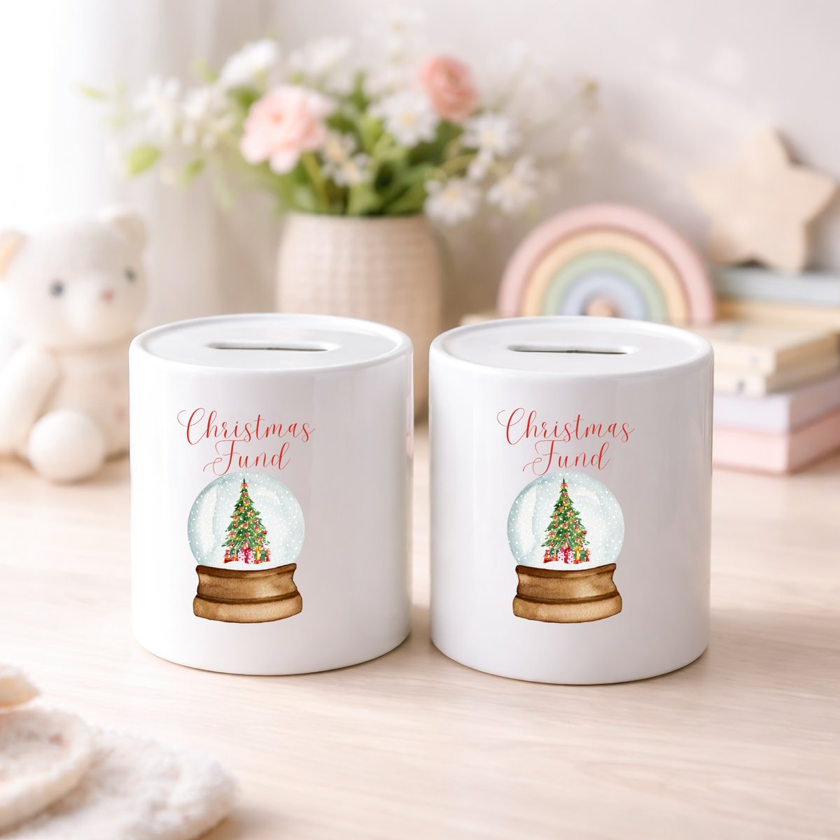 Money Box Ceramic Piggy Bank Christmas Fund