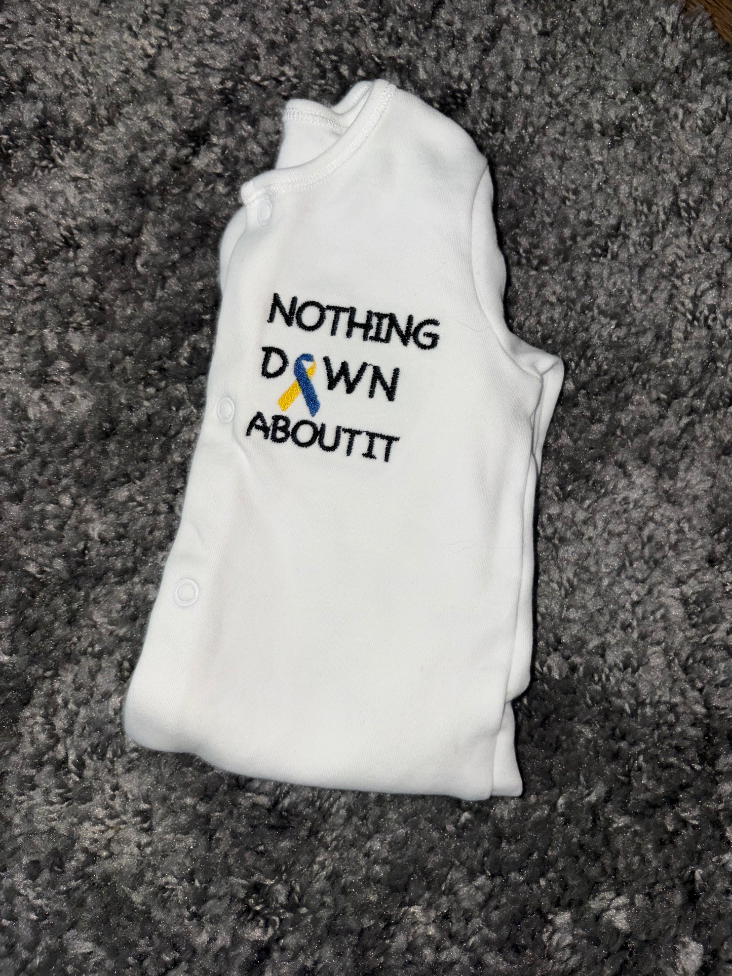 Down Syndrome Awareness Baby Sleepsuit