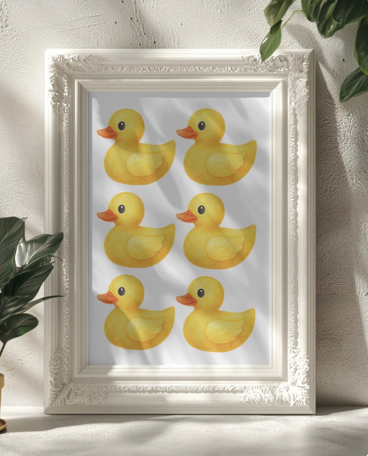 Rubber Ducks Wall Art Printable | Cute Print | Bathroom Home Decor | Digital Download A4 and A5