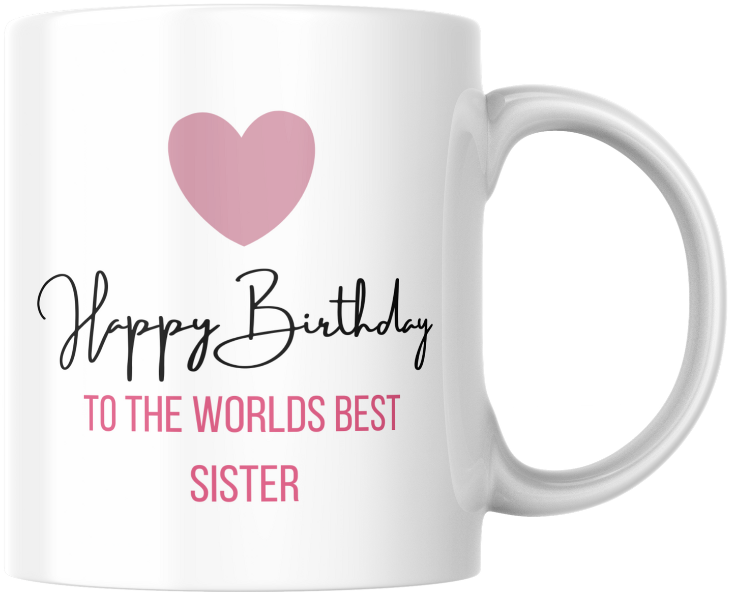 Happy Birthday Mug- Best Mum, Sister & More