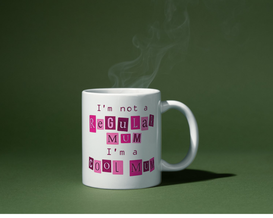 I'm Not a Regular Mum I'm a Cool Mum Mug | Funny Mom Coffee Cup | Gift for Mom Mean Girls Reference Y2K