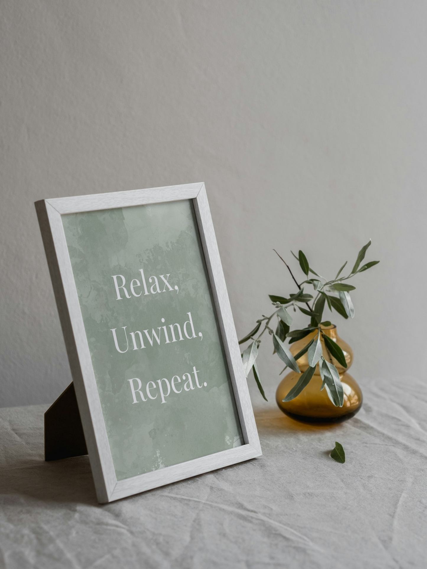 Relax, Unwind Repeat Wall Art Printable | Cute Print | Home Decor | Digital Download A4 and A5