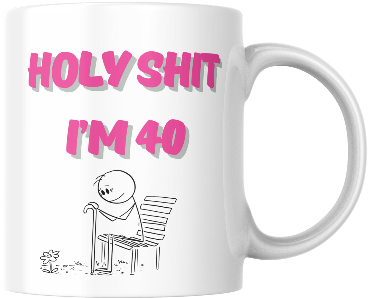 Holy Shit, I’m 40 Mug- 40th Birthday
