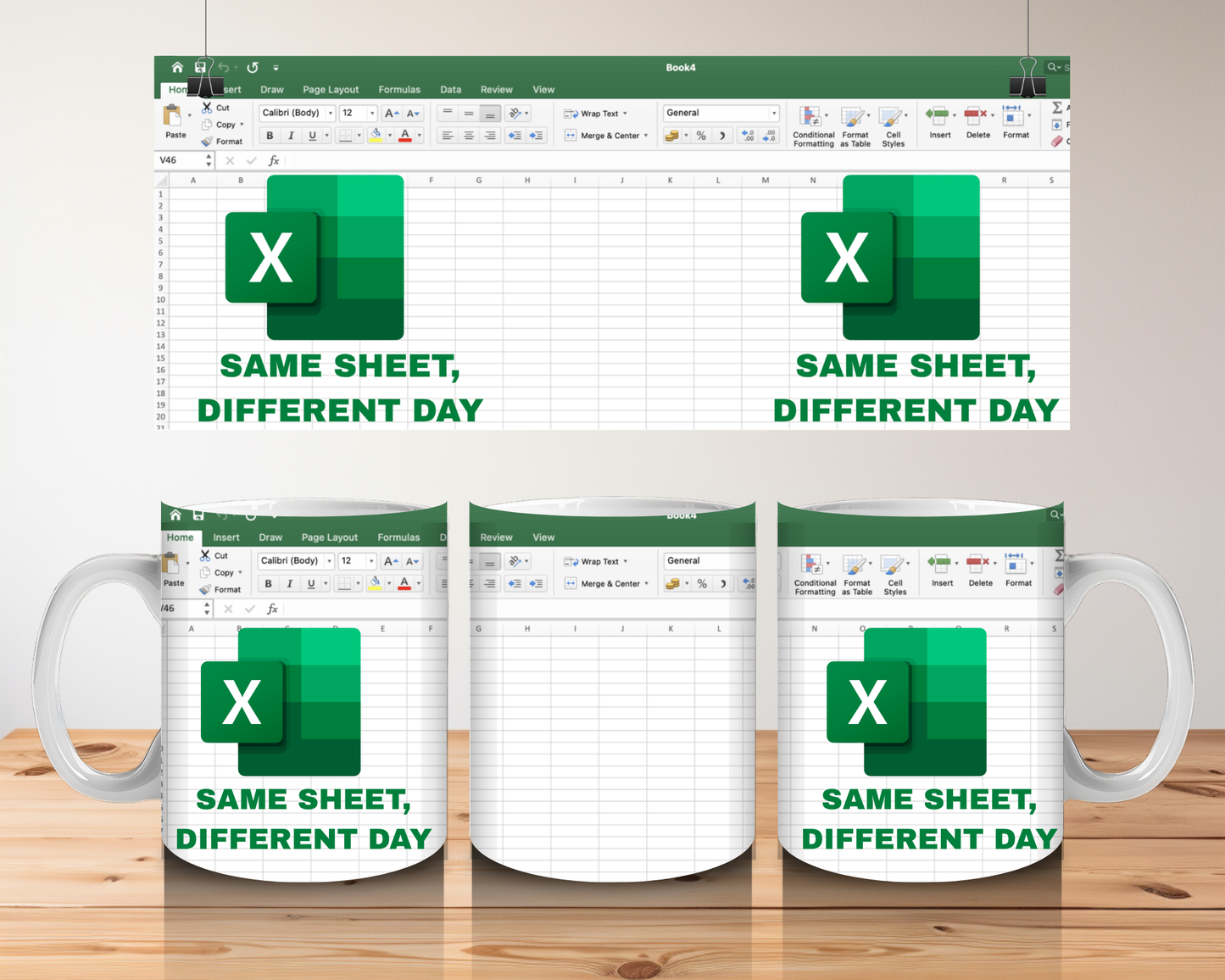 Funny Work Gift Excel Joke Freak in the Sheets Secret Santa Mug