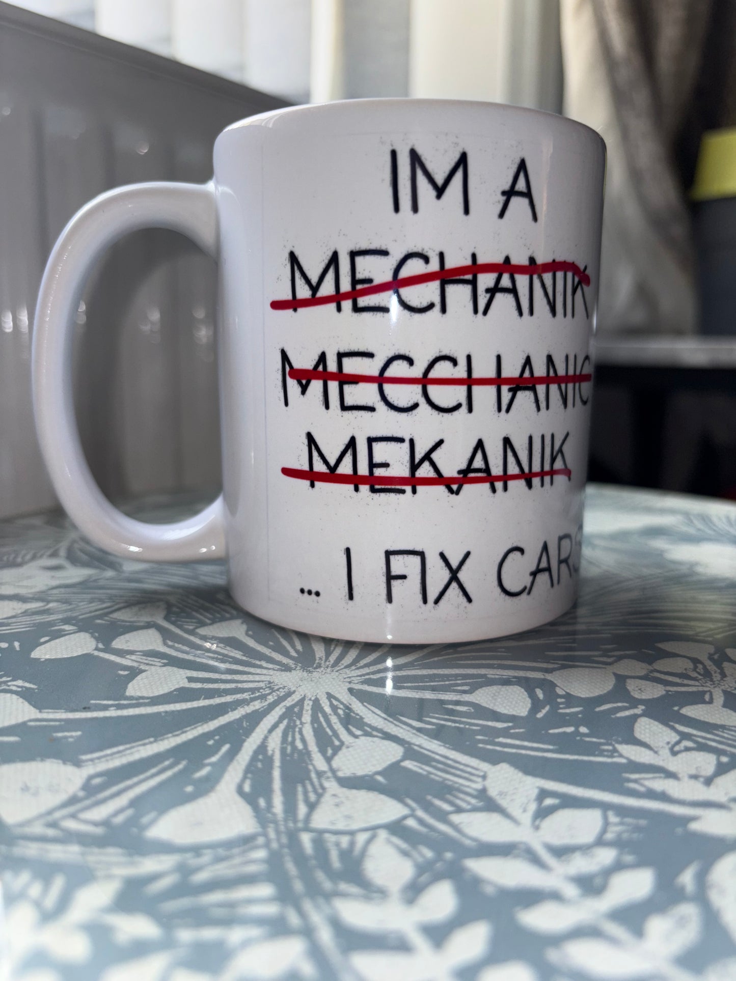 Mechanic Mug - "I'm A Mechanic... I Fix Cars" Coffee Cup, Gift for Car Mechanics, Auto Technician Present, Novelty Ceramic Mug