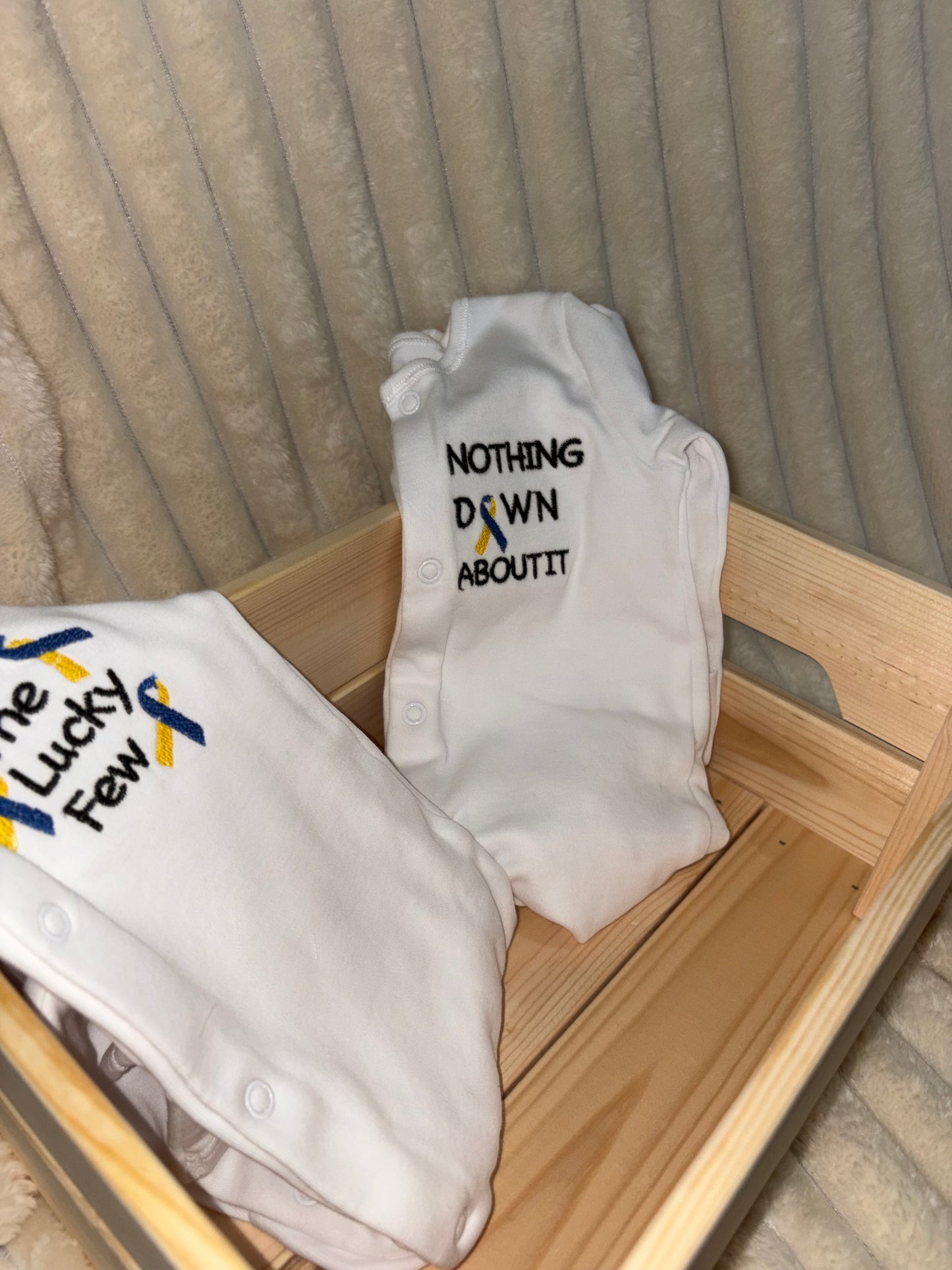 Down Syndrome Awareness Baby Sleepsuit