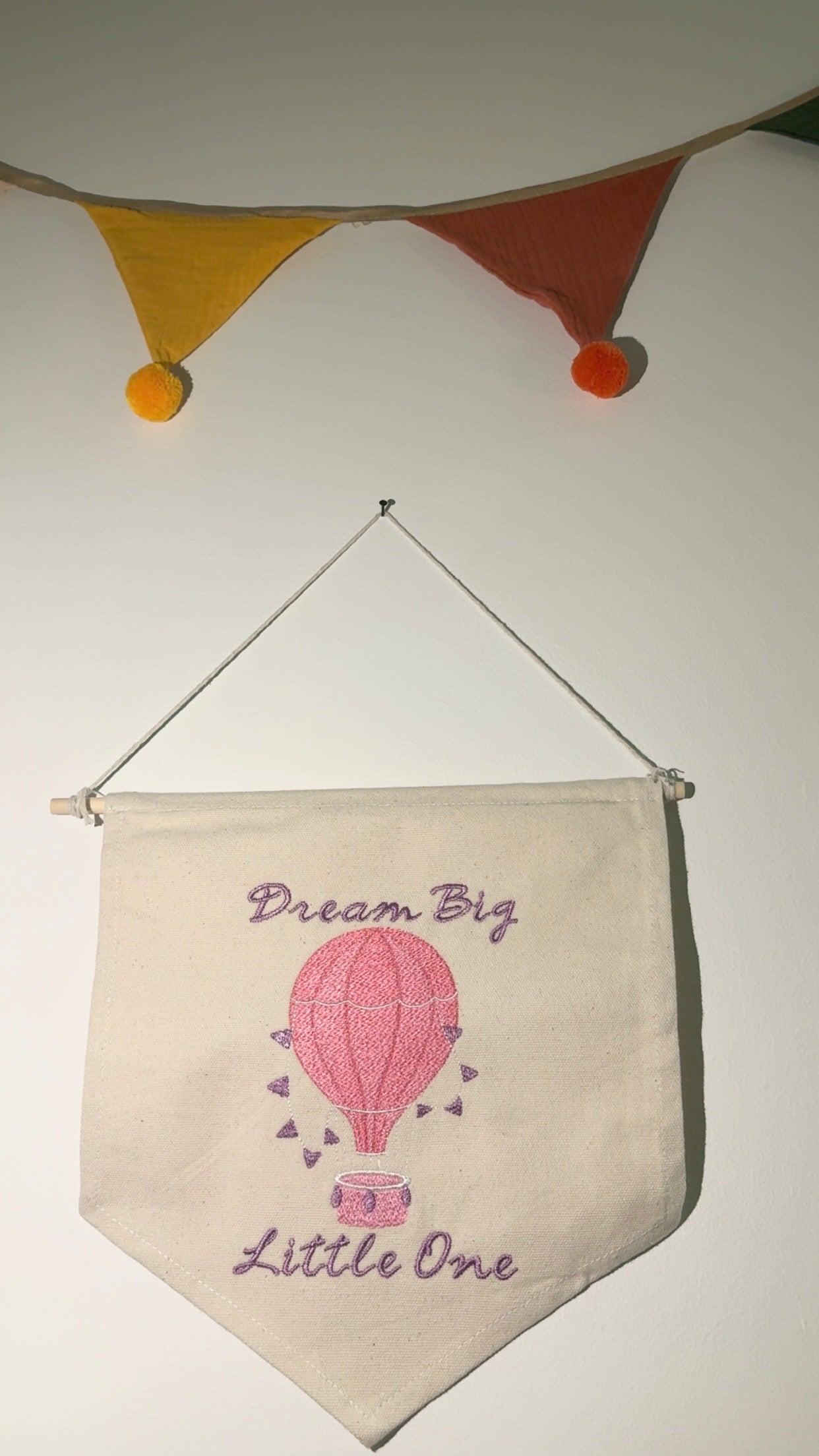 Girls Wall Banner Room Decor Nursery