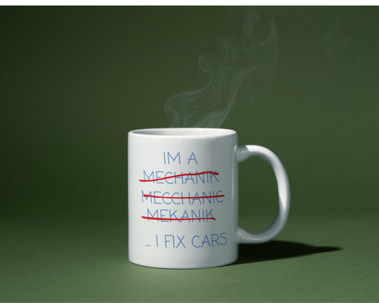 Funny Mechanic Mug - "I'm A Mechanic... I Fix Cars" Coffee Cup, Gift for Car Mechanics, Auto Technician Present, Novelty Ceramic Mug