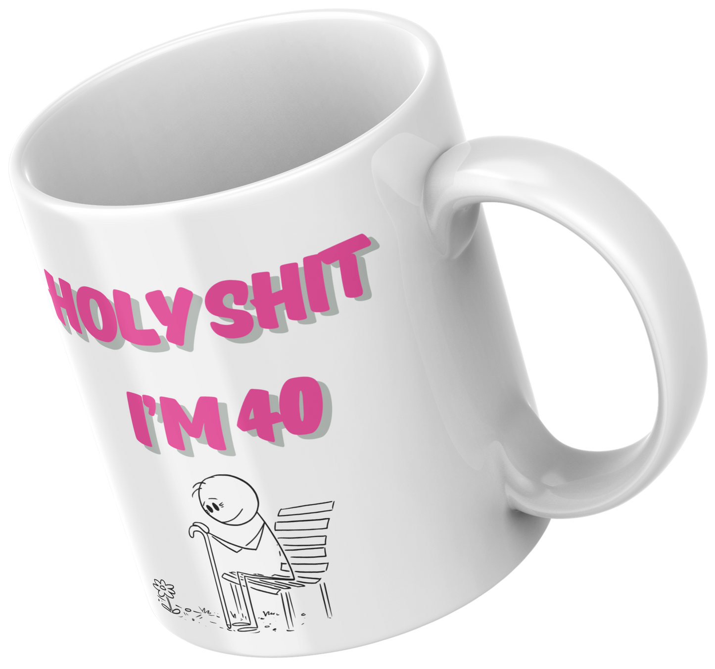 Holy Shit, I’m 40 Mug- 40th Birthday