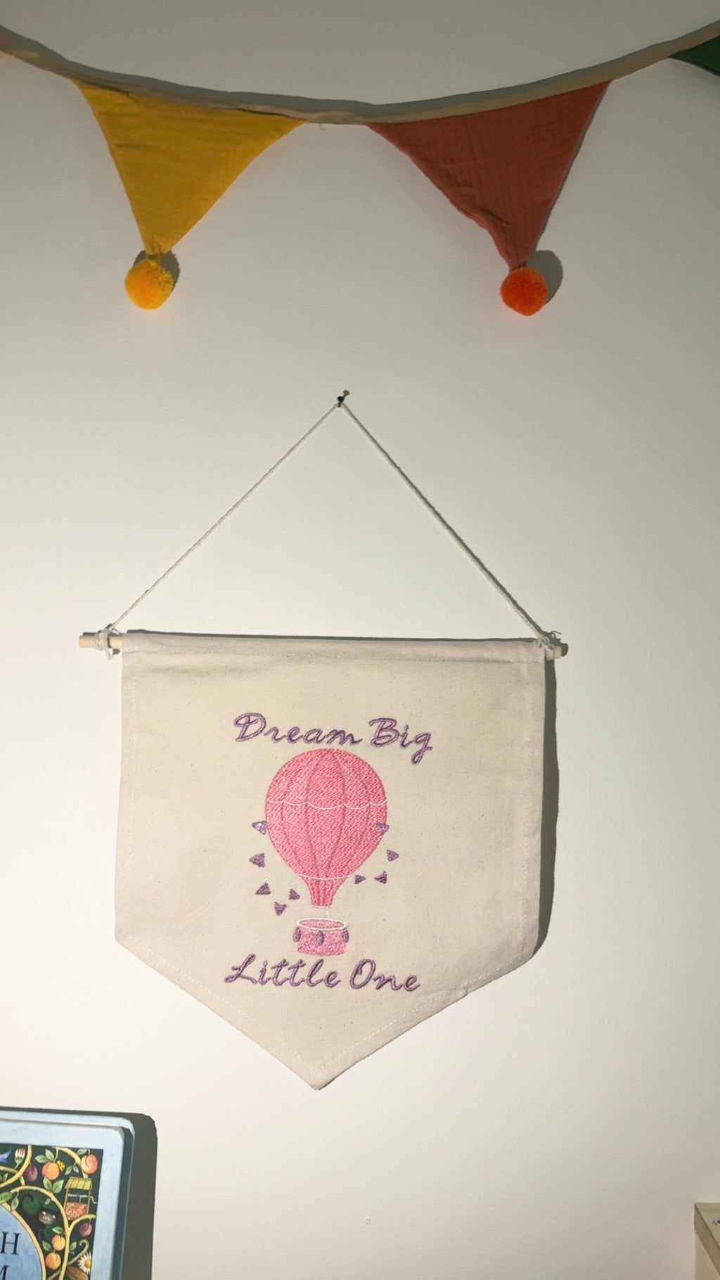 Girls Wall Banner Room Decor Nursery