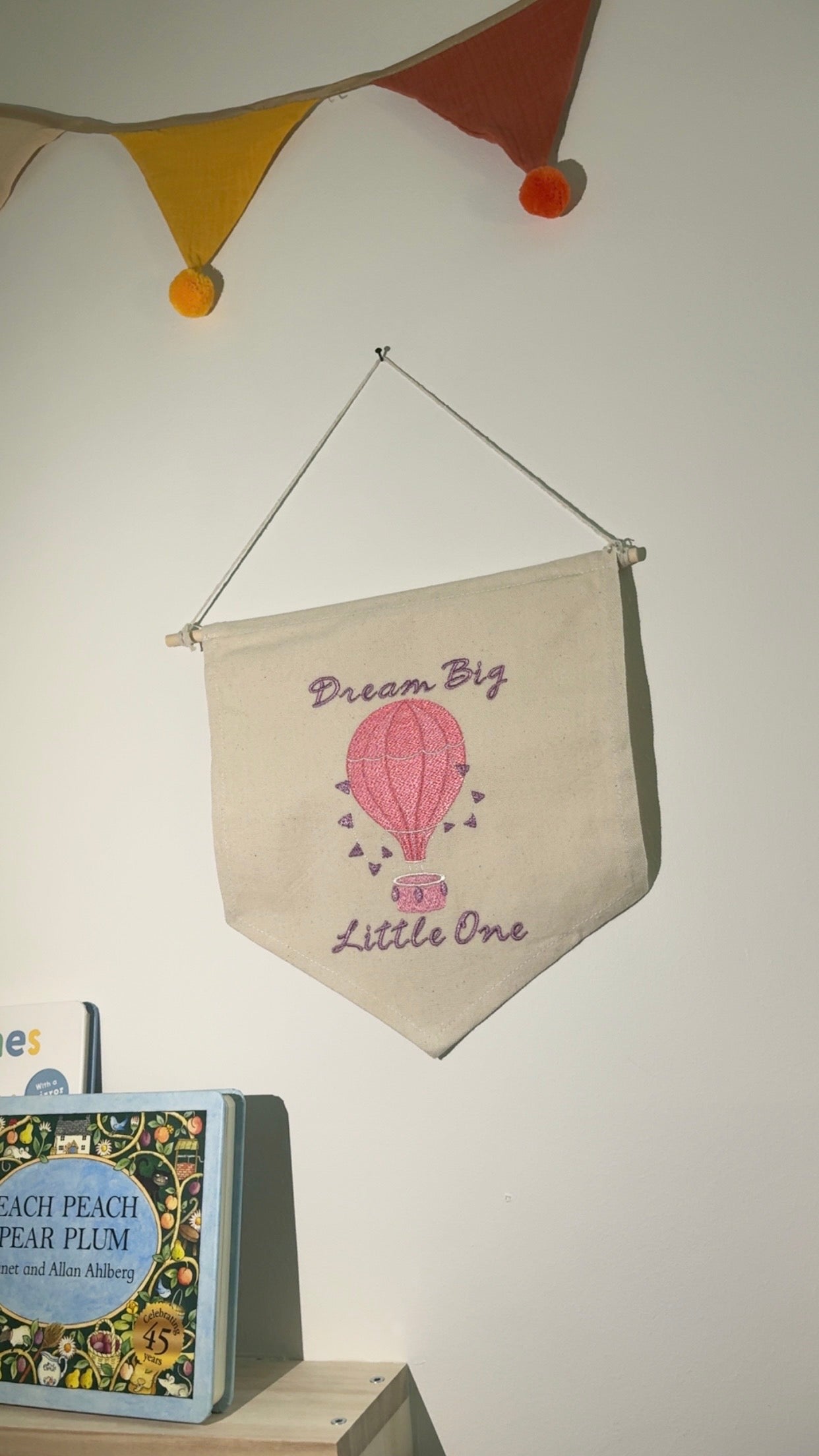 Girls Wall Banner Room Decor Nursery