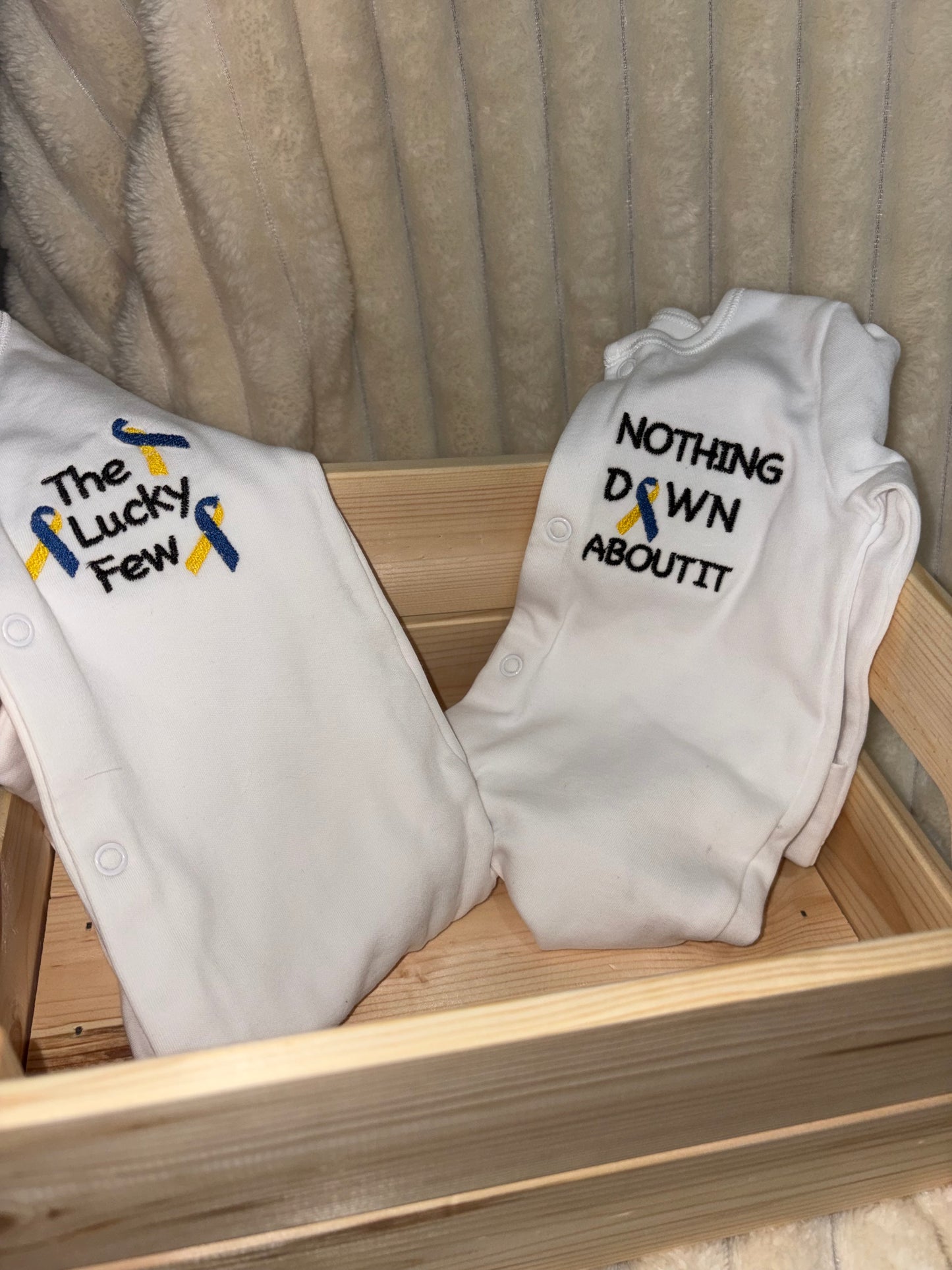Down Syndrome Awareness Baby Sleepsuit