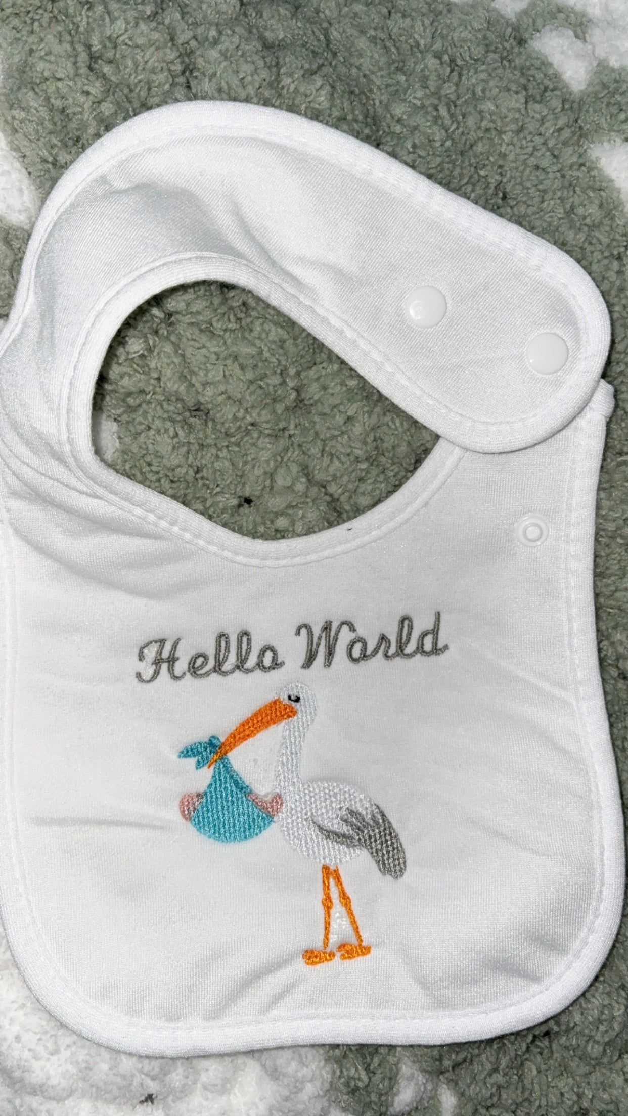 “Hello World” Baby Bib