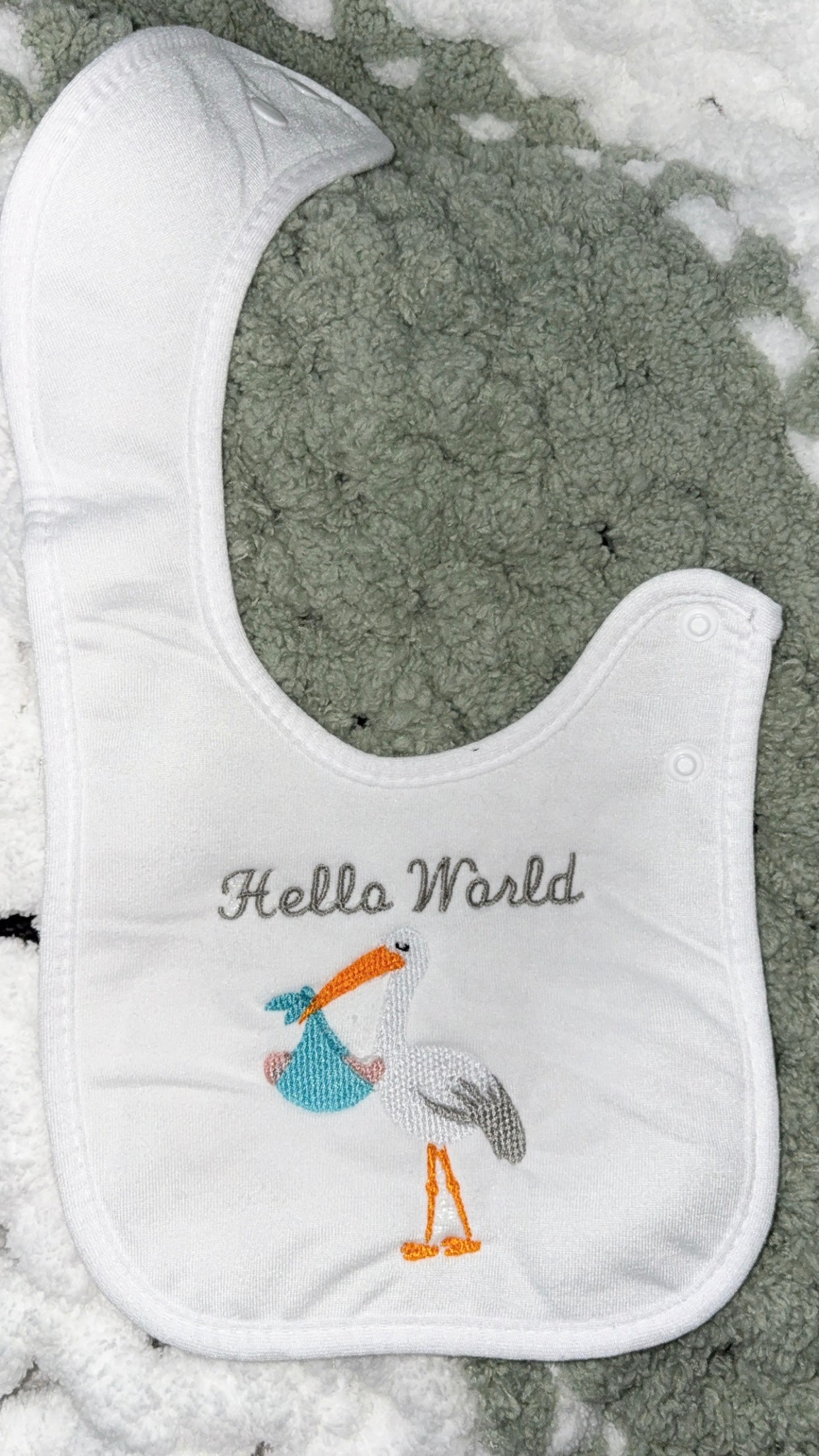 “Hello World” Baby Bib