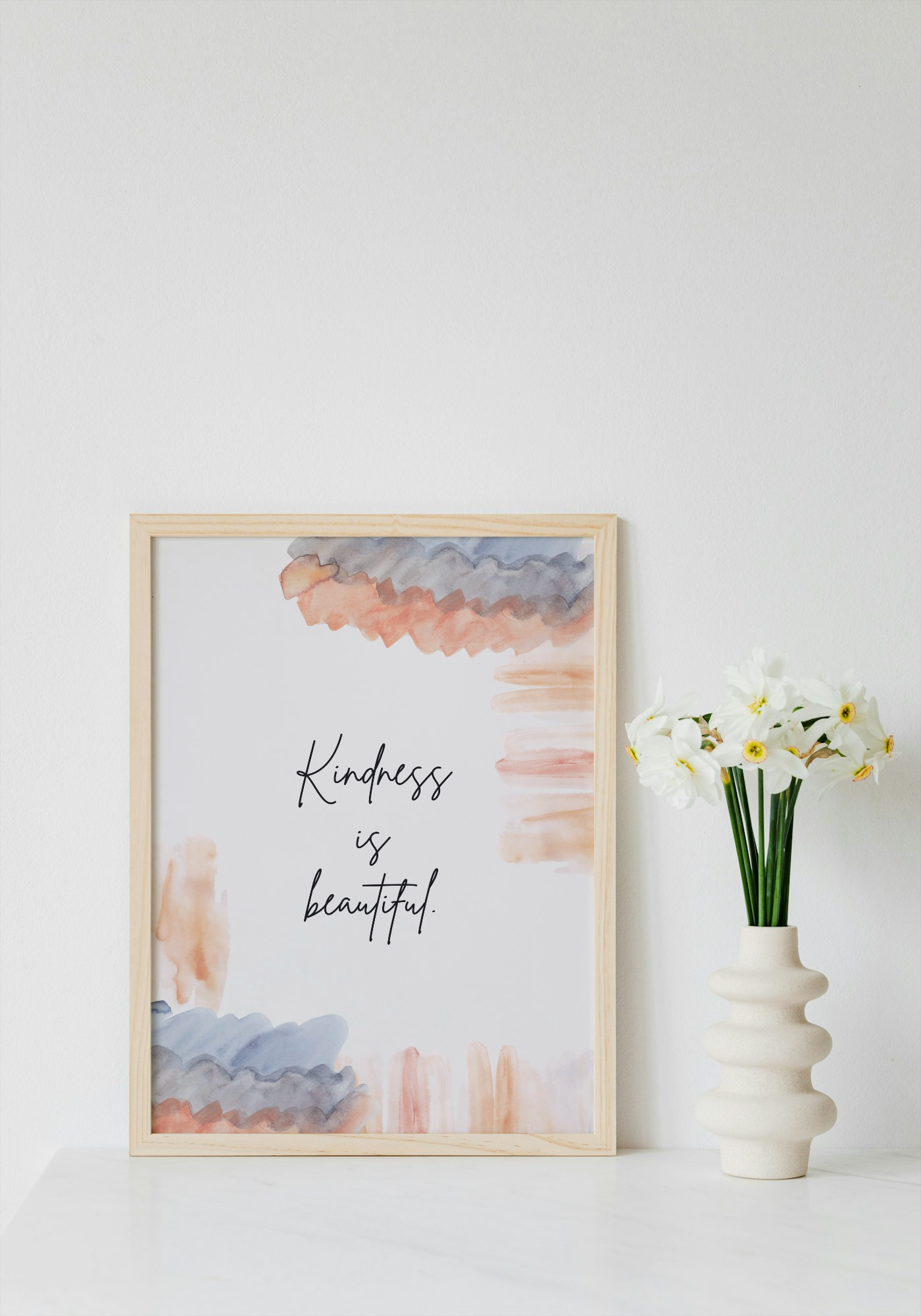 Kindness is Beautiful Wall Art Printable | Cute Print | Home Decor | Digital Download A4 and A5