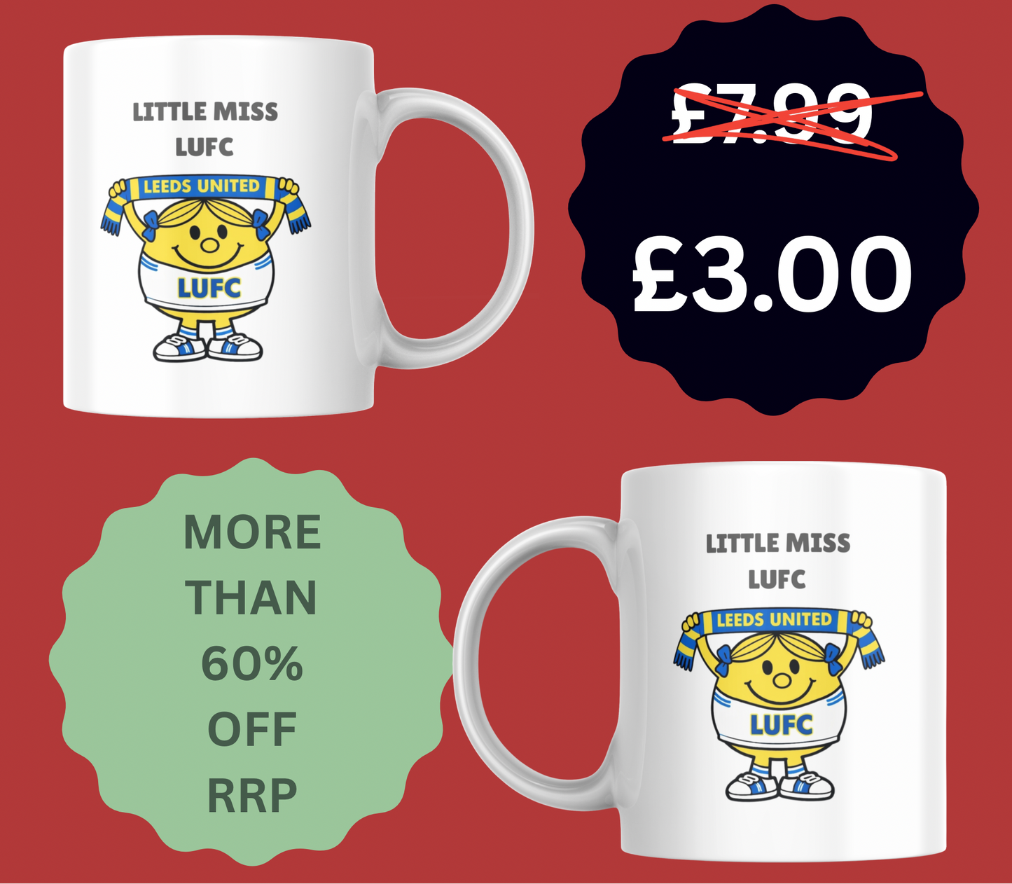 Little Miss LUFC |  Oopsie - Final Sale