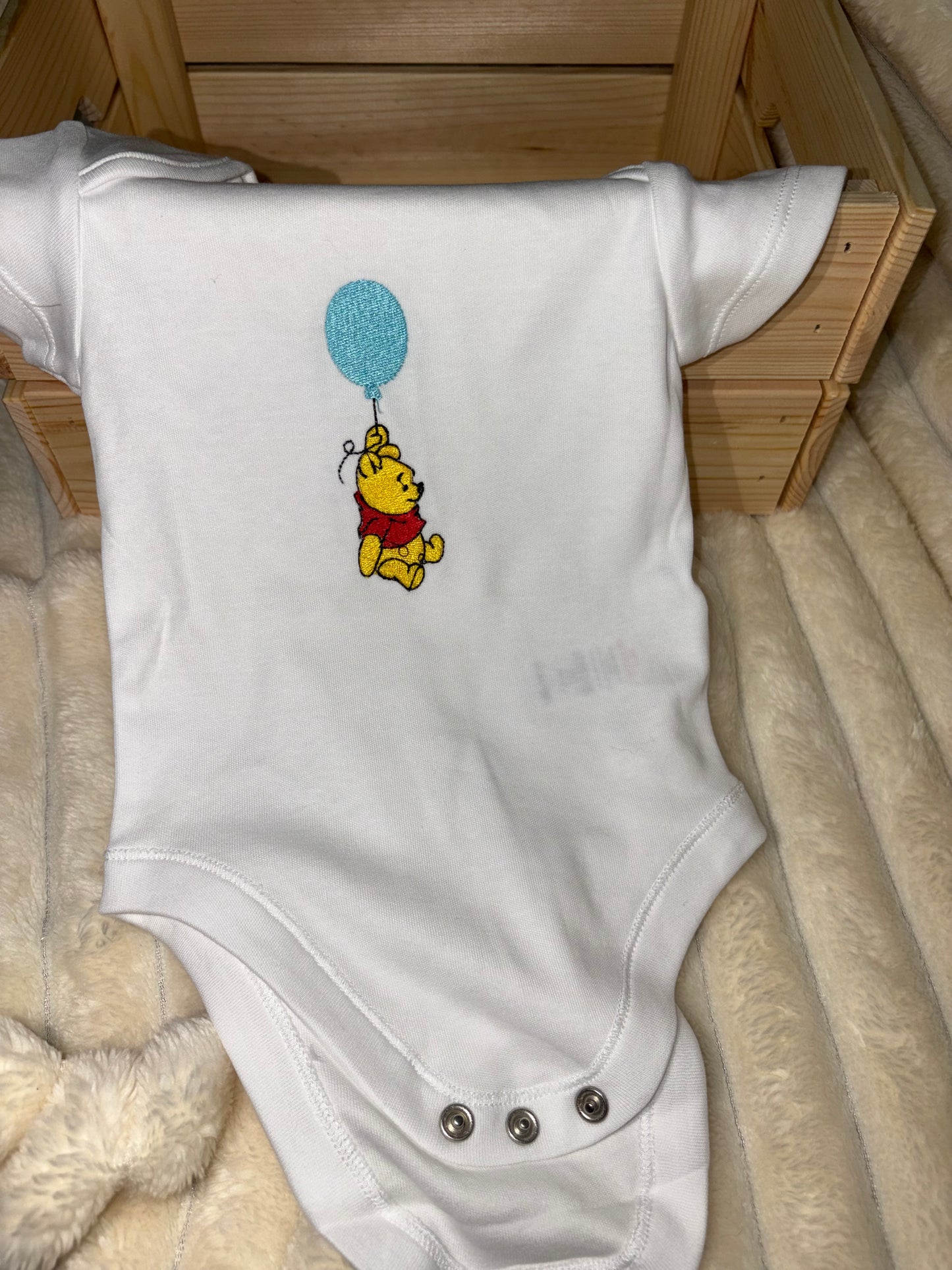 Winnie Pooh with Balloon Sleepsuit and Vest Bundle | Disney-Inspired Gift