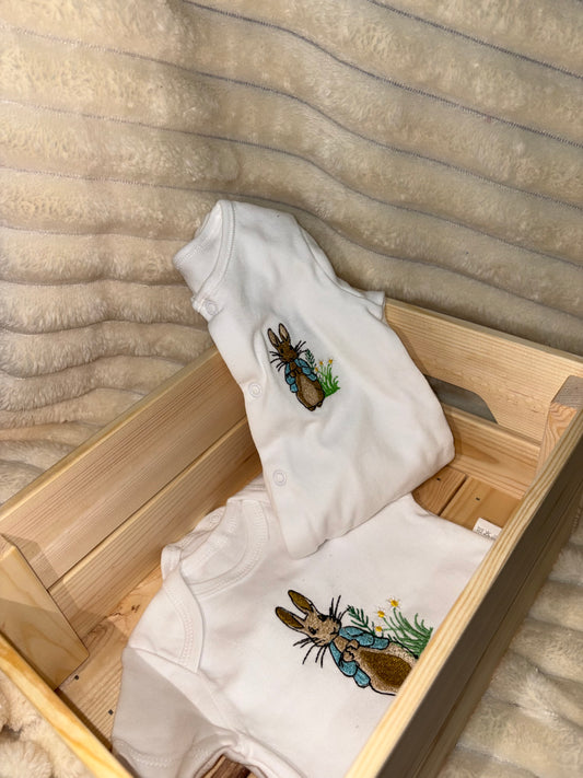 Peter Rabbit Vest and Sleepsuit Bundle 0-3 Months  | Classic Baby Outfit Set