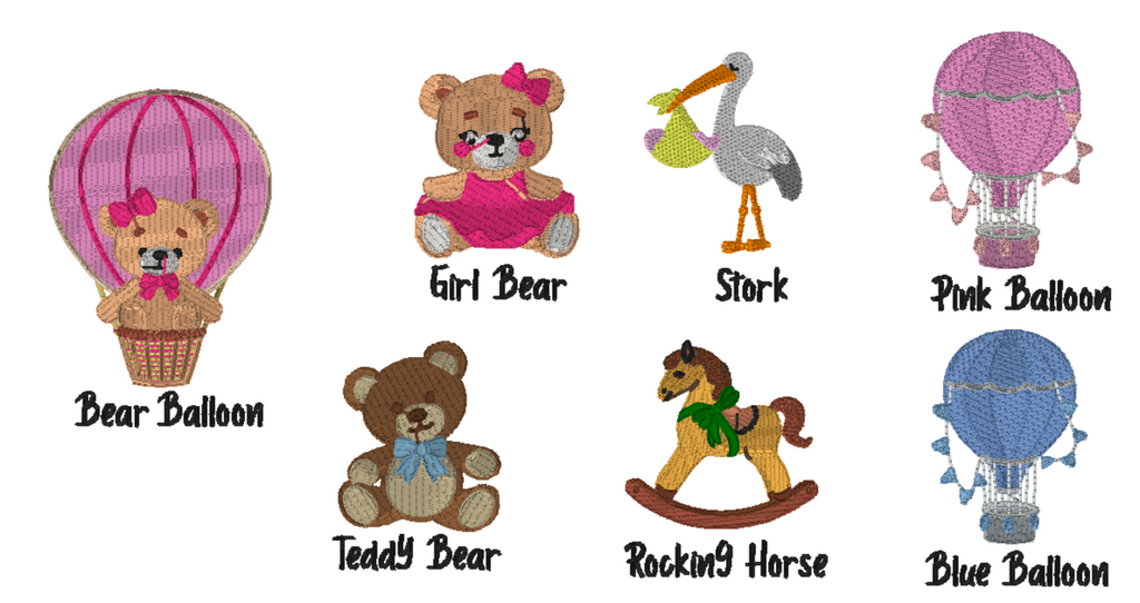 Personalised Baby Vest with Embroidered Name and design