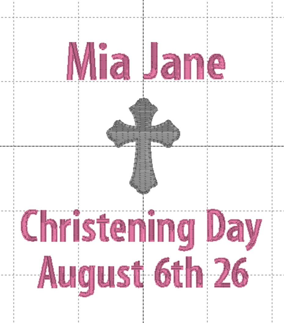 Christening Bib | Velcro fastening bib | 100% cotton |Embroidered | Any Details Can Be Added  | Text also available in pink or blue| Personalised Bib