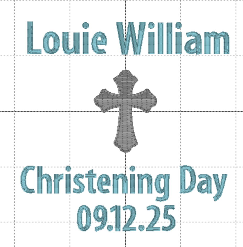 Christening Bib | Velcro fastening bib | 100% cotton |Embroidered | Any Details Can Be Added  | Text also available in pink or blue| Personalised Bib