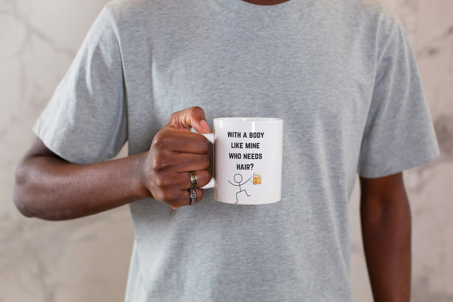 With a Body Like Mine, Who Needs Hair? Mug