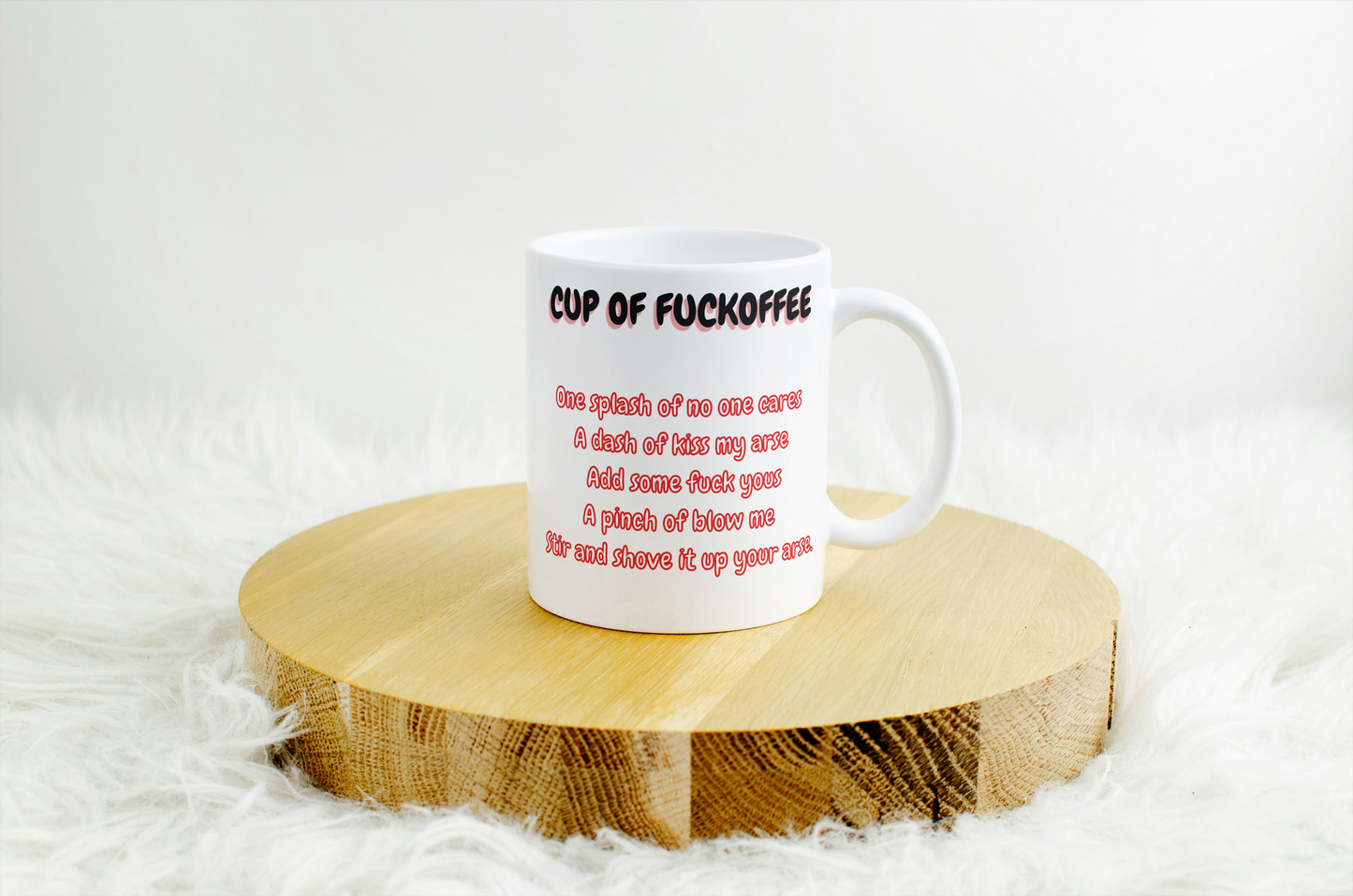 Sassy Attitude Mug: Stir and Shove It Up Your Ass