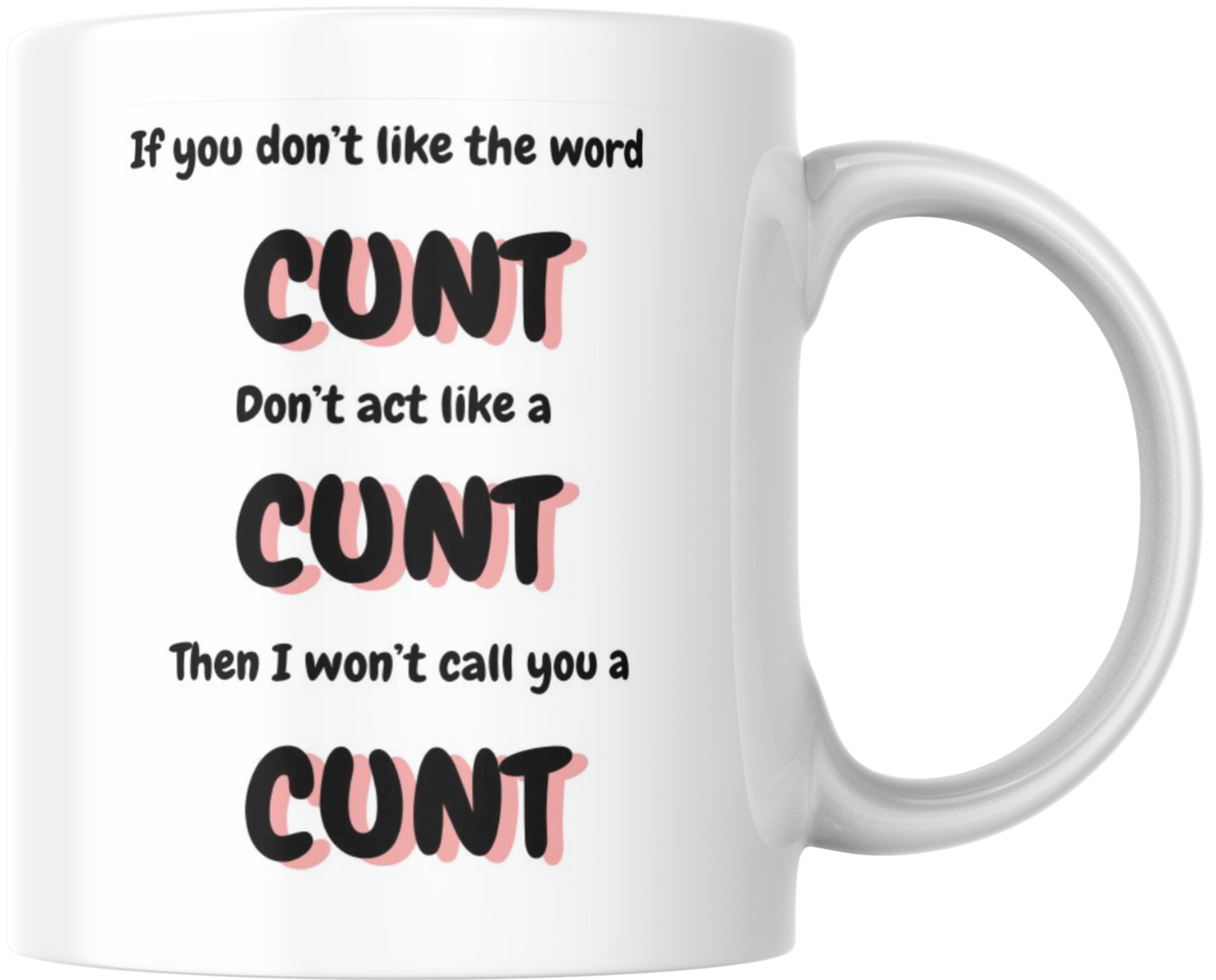 Straight Talk Mug: No Cunt, No Problem
