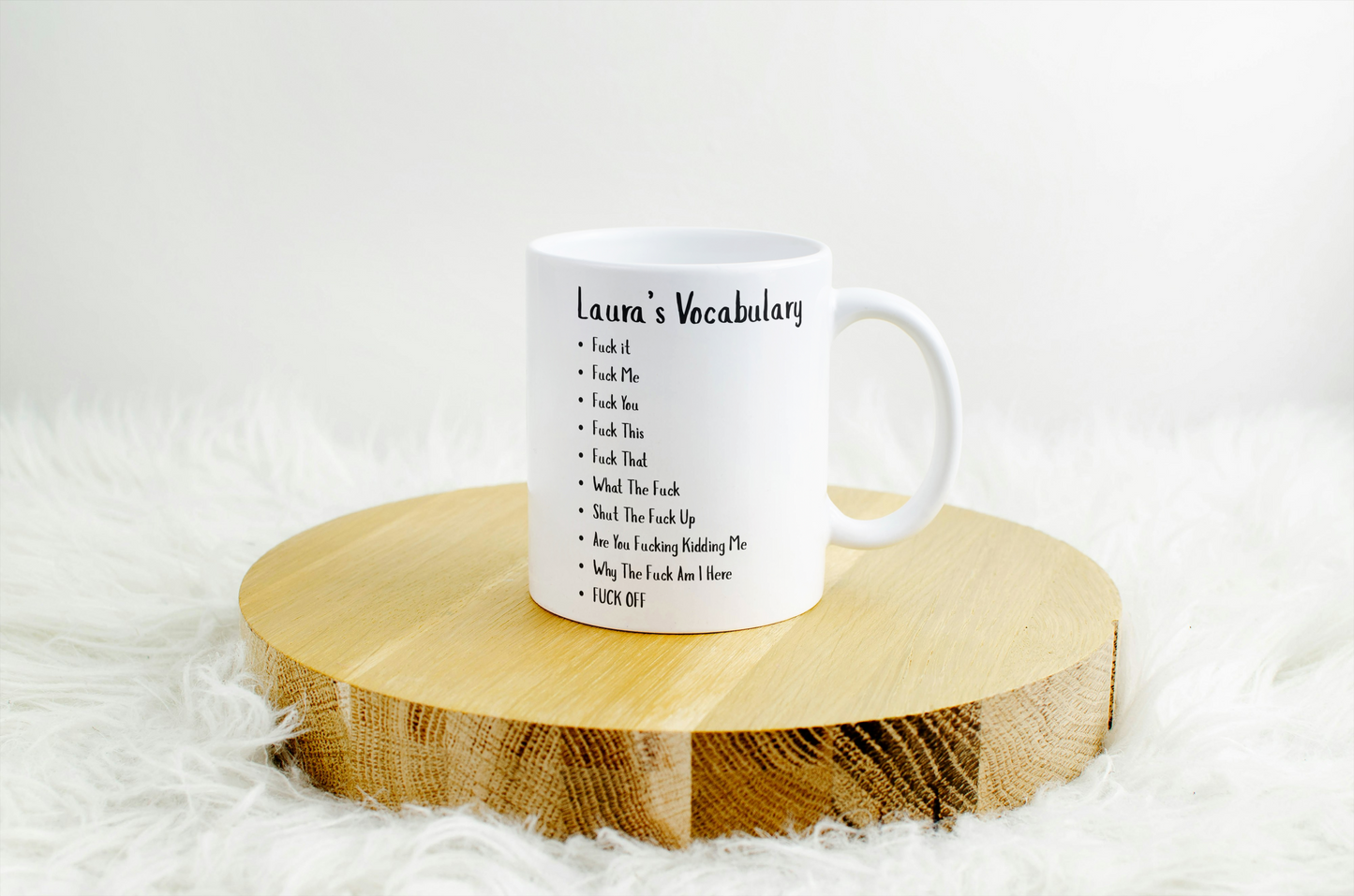 Your Vocabulary – Swear Words Mug (Personalised)