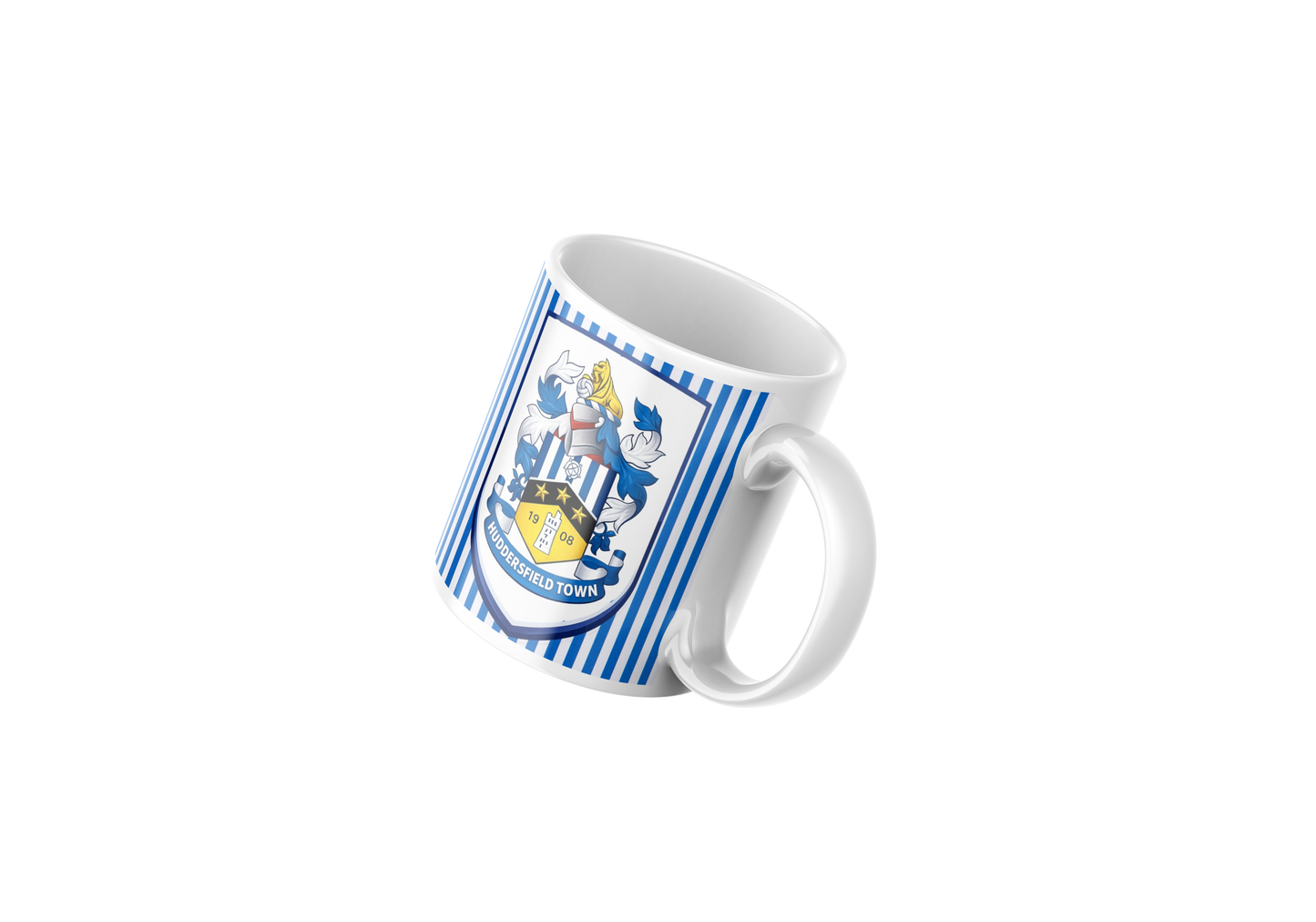 Huddersfield Town Fan Wrap-Around Design Mug – Personalised Name & Number