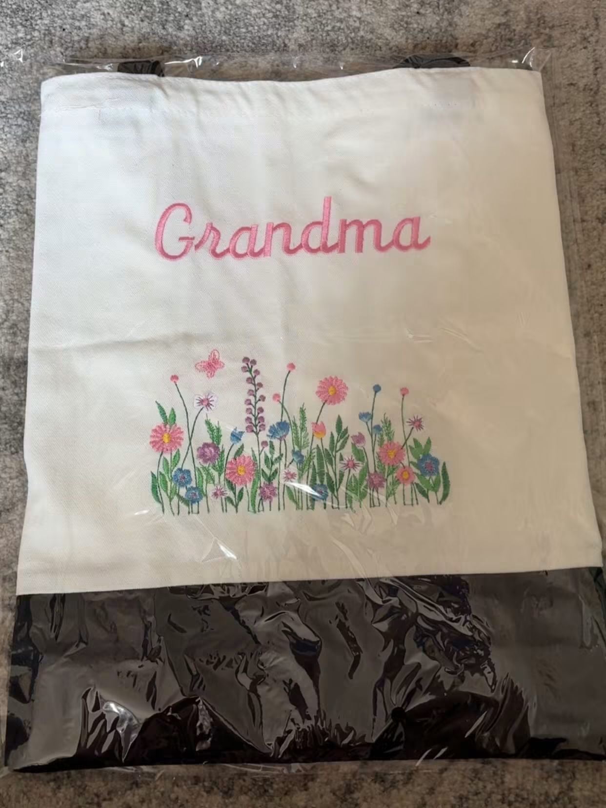 Grandma Gift Embroidered Tote Bag