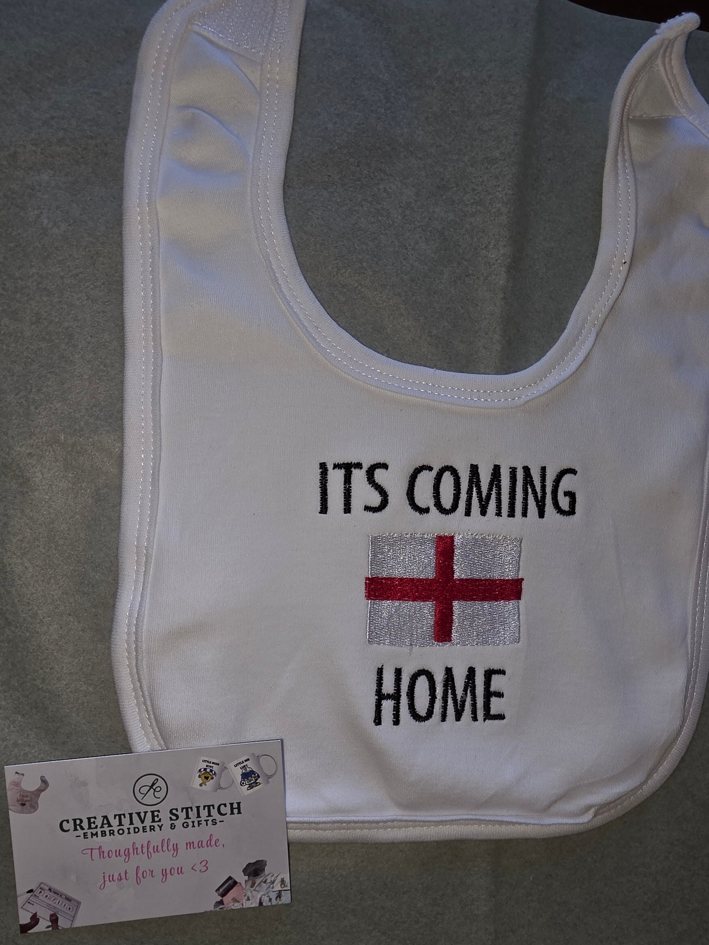 ITS COMING HOME England World Cup 2026 Baby Bib