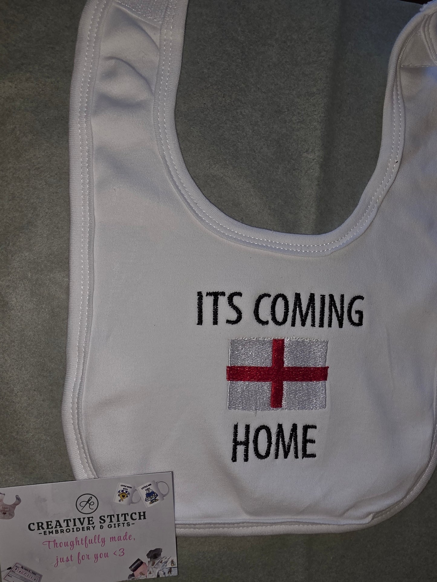 ITS COMING HOME England World Cup 2026 Baby Bib